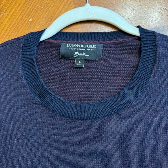 Banana Republic Sweater Italian Merino Yarn by Baruffa Size Large - Picture 4 of 16